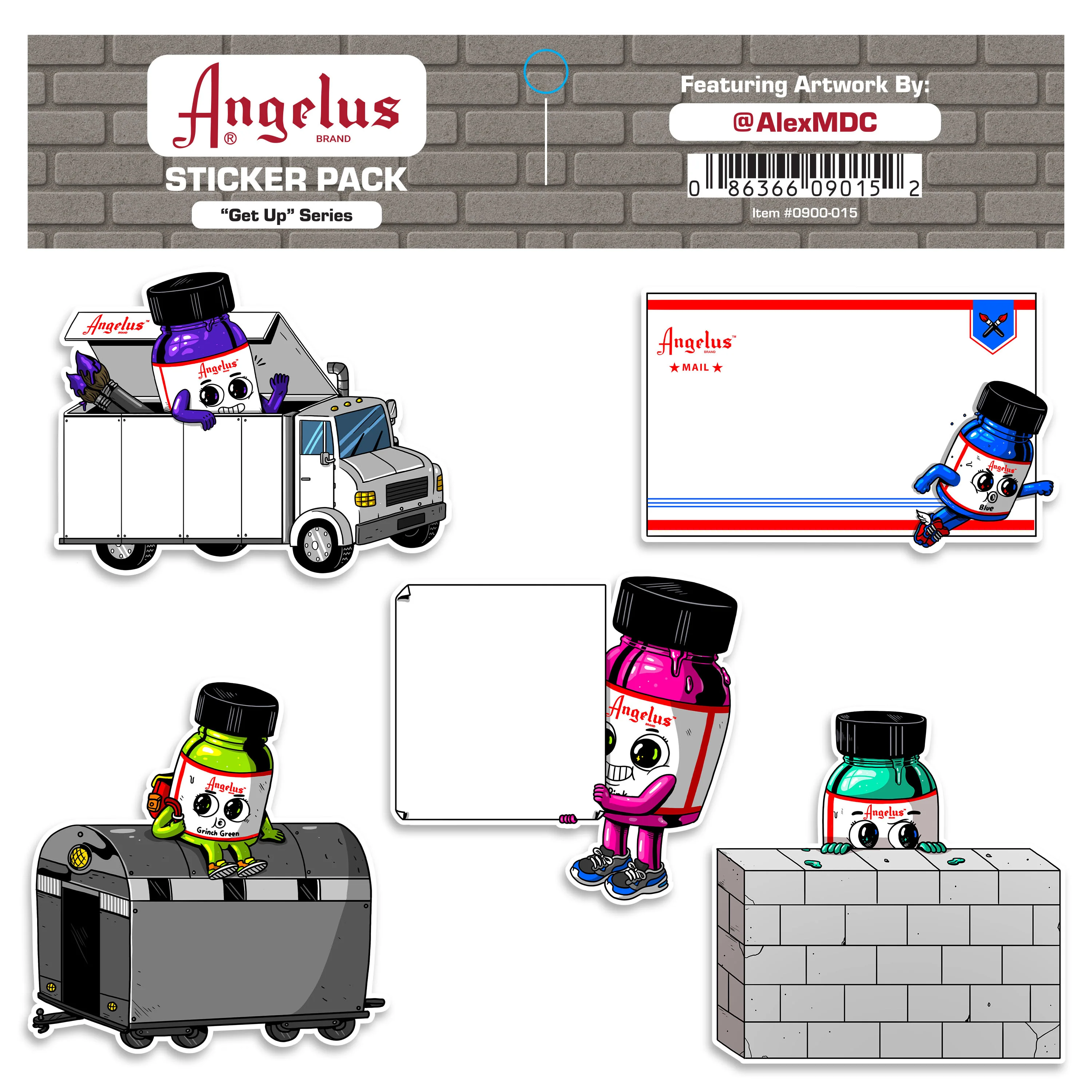 Angelus "Get Up" Series XL Sticker Pack by AlexMDC - Image 3